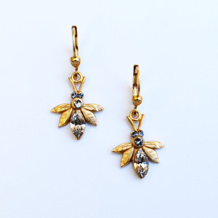Small Bee Earrings - Goldmakers Fine Jewelry