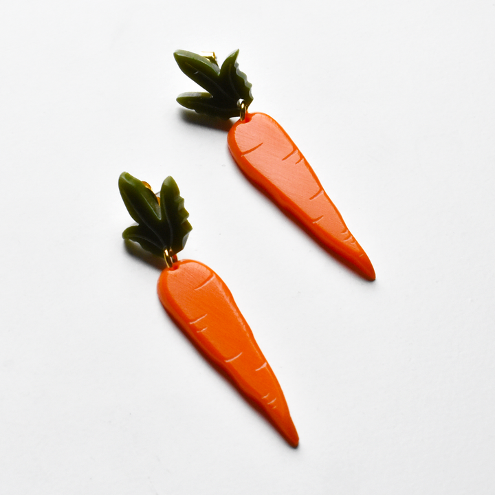 Small Carrot Earrings - Goldmakers Fine Jewelry