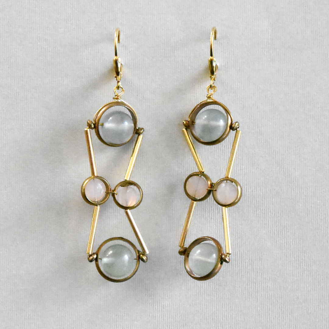 Symmetry Drop Earrings - Goldmakers Fine Jewelry