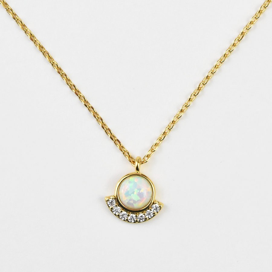 Amal Opal Necklace - Goldmakers Fine Jewelry