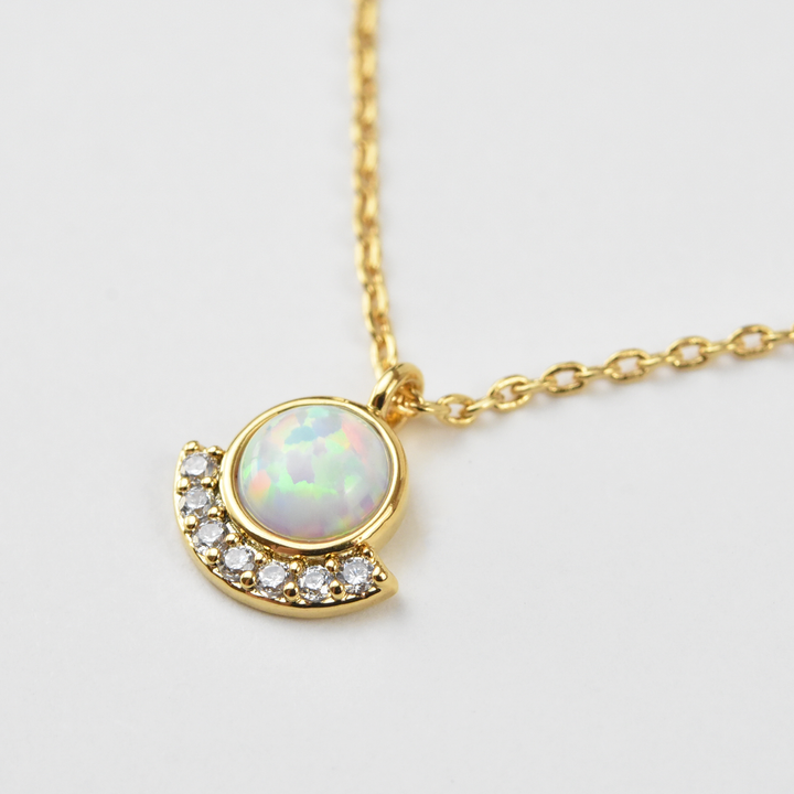Amal Opal Necklace - Goldmakers Fine Jewelry