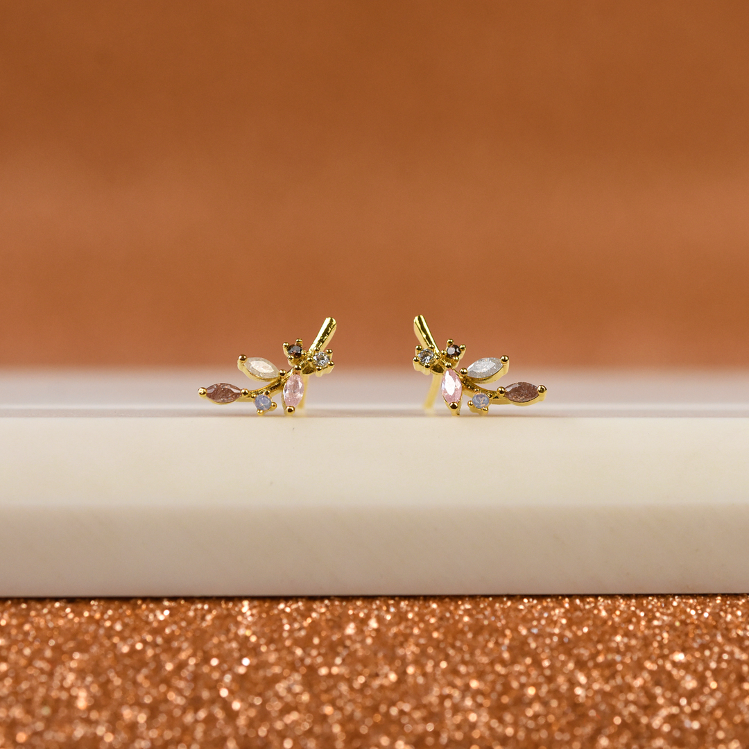 Delicate Laurel Leaf Studs - Goldmakers Fine Jewelry
