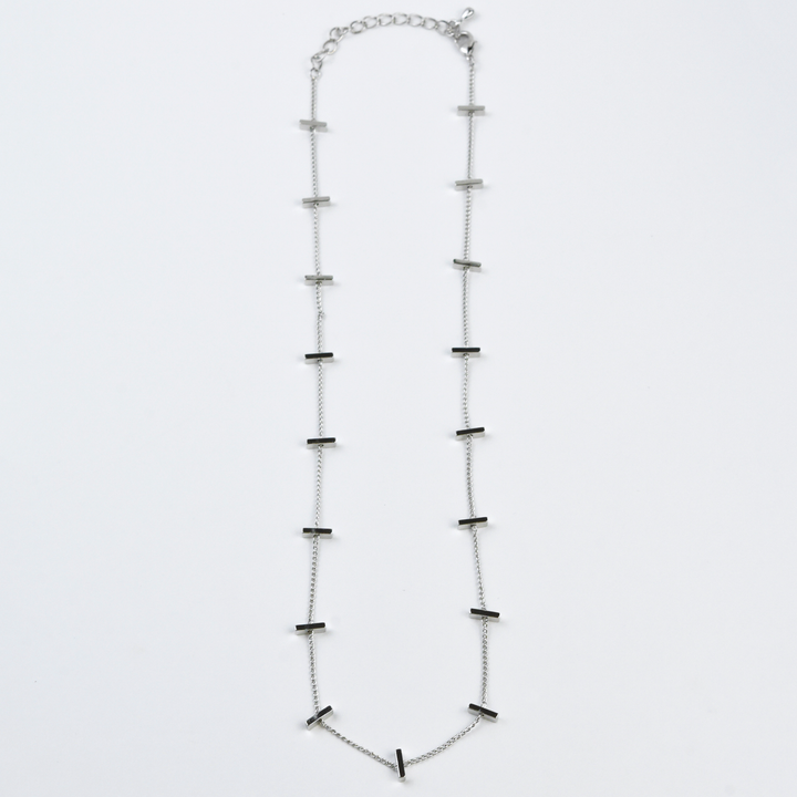 Demi Necklace in Silver Tone - Goldmakers Fine Jewelry
