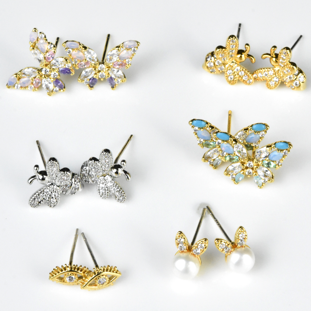 Bee Happy Earrings - Goldmakers Fine Jewelry