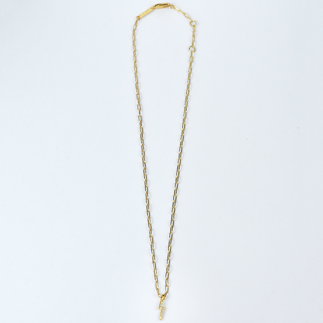 Palmer Lightning Bolt Necklace - Goldmakers Fine Jewelry