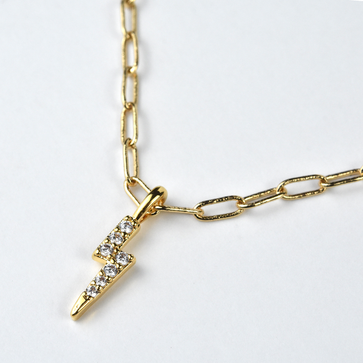Palmer Lightning Bolt Necklace - Goldmakers Fine Jewelry