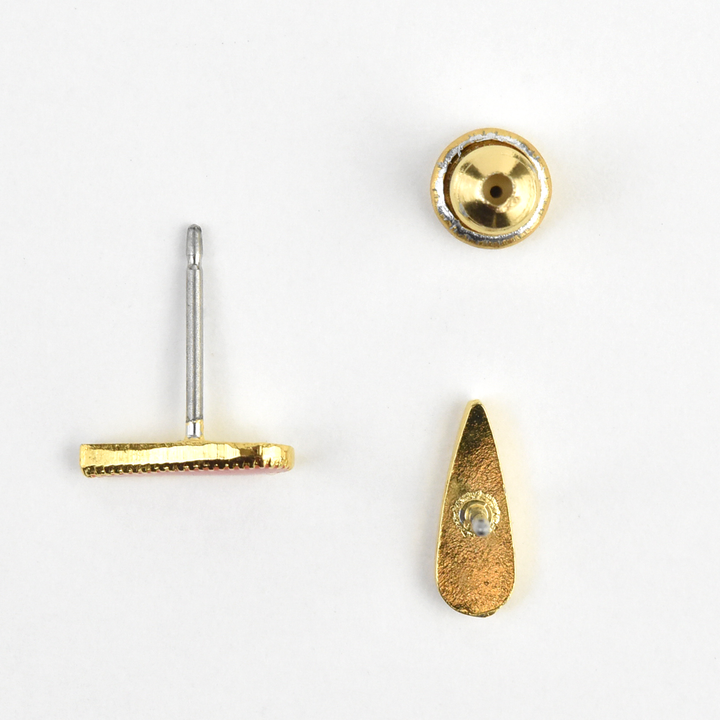 Enamel Teardrop Studs - Goldmakers Fine Jewelry