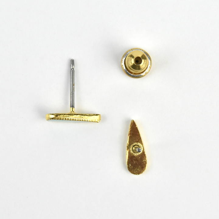 Enamel Teardrop Studs - Goldmakers Fine Jewelry