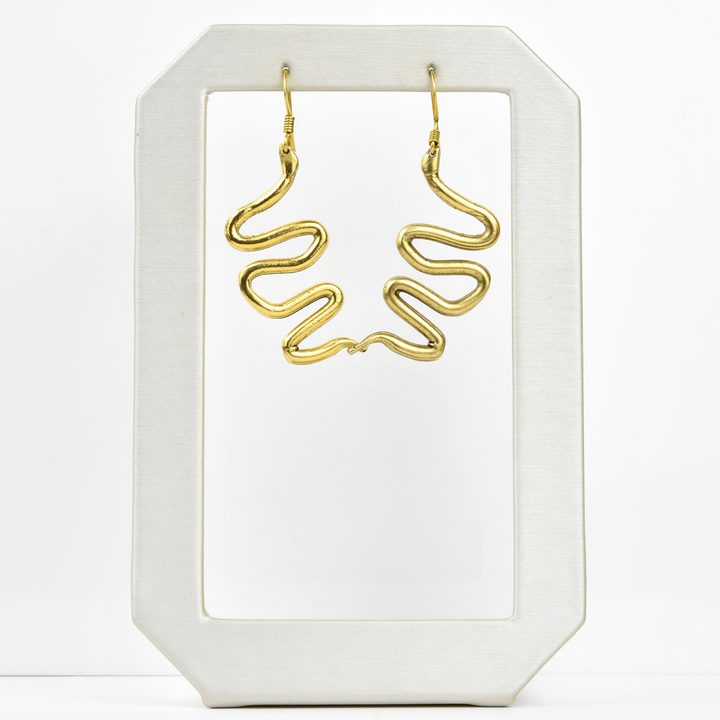 Wavy Serpent Earrings - Goldmakers Fine Jewelry