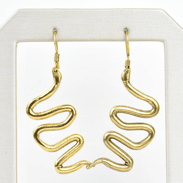Wavy Serpent Earrings - Goldmakers Fine Jewelry