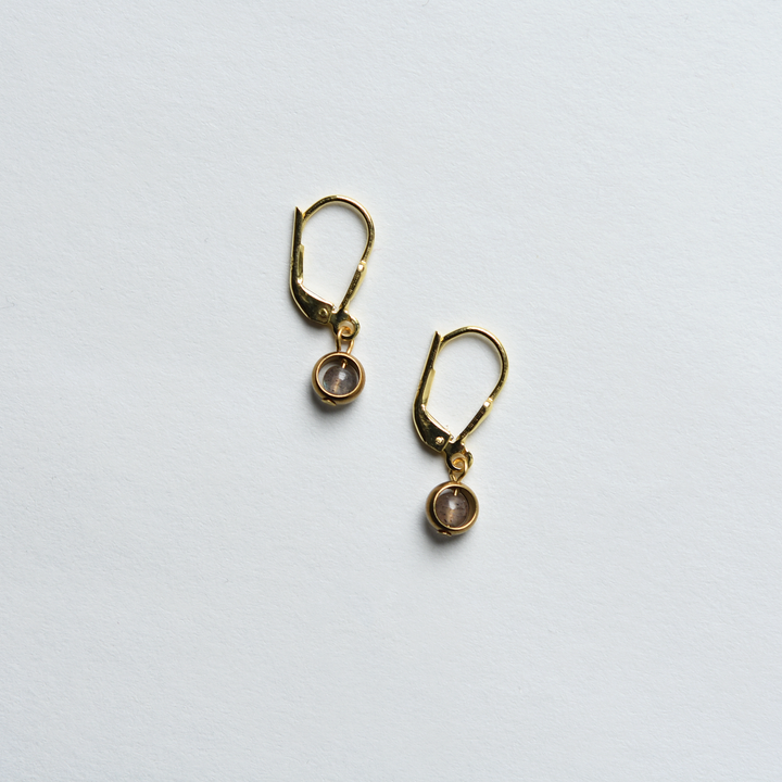 Tiny Labradorite Drops - Goldmakers Fine Jewelry