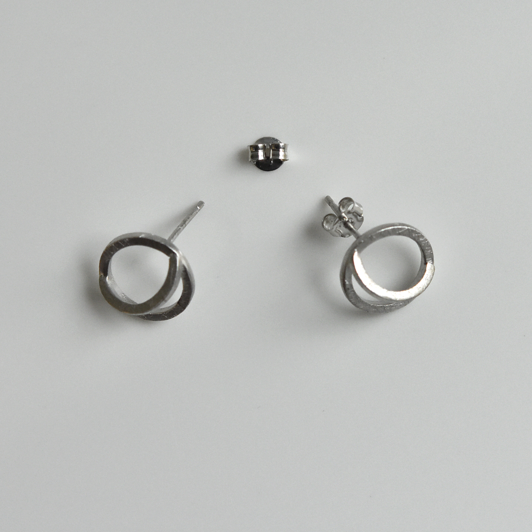 Valentina Silver Stud Earrings - Goldmakers Fine Jewelry