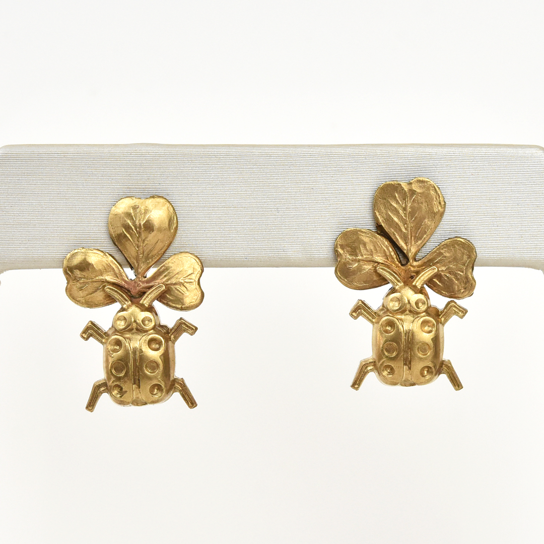 Clover Lady Earrings - Goldmakers Fine Jewelry