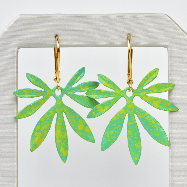 Speckled Bambu Earrings - Goldmakers Fine Jewelry