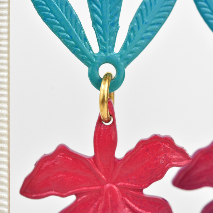 Sunset Orchid Earrings - Goldmakers Fine Jewelry