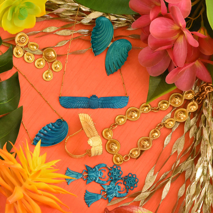 Irtyu Winged Scarab Necklace - Goldmakers Fine Jewelry