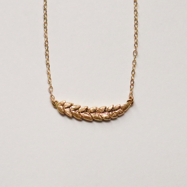 Wheat Necklace in Yellow Gold - Goldmakers Fine Jewelry