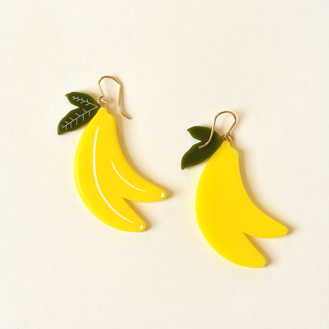 Banana Earrings - Goldmakers Fine Jewelry
