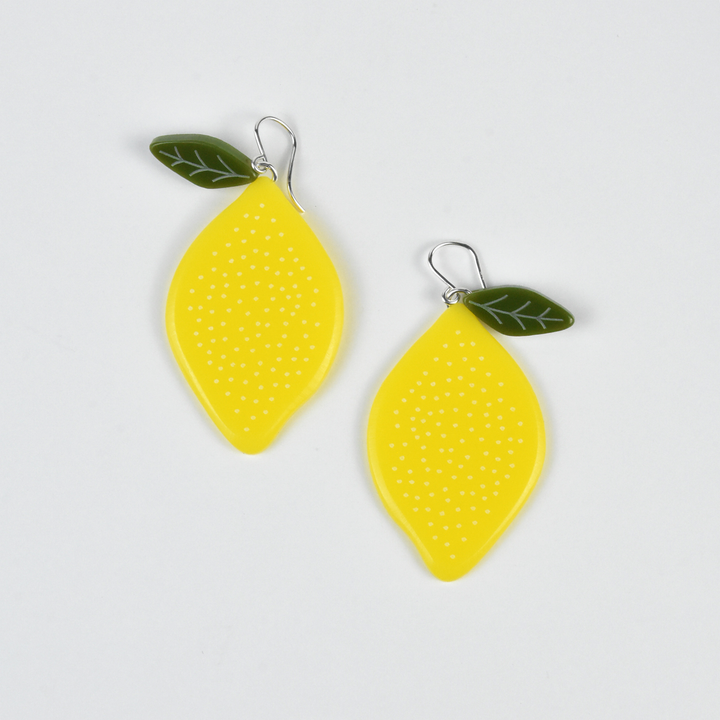 Large Lemon Earrings - Goldmakers Fine Jewelry