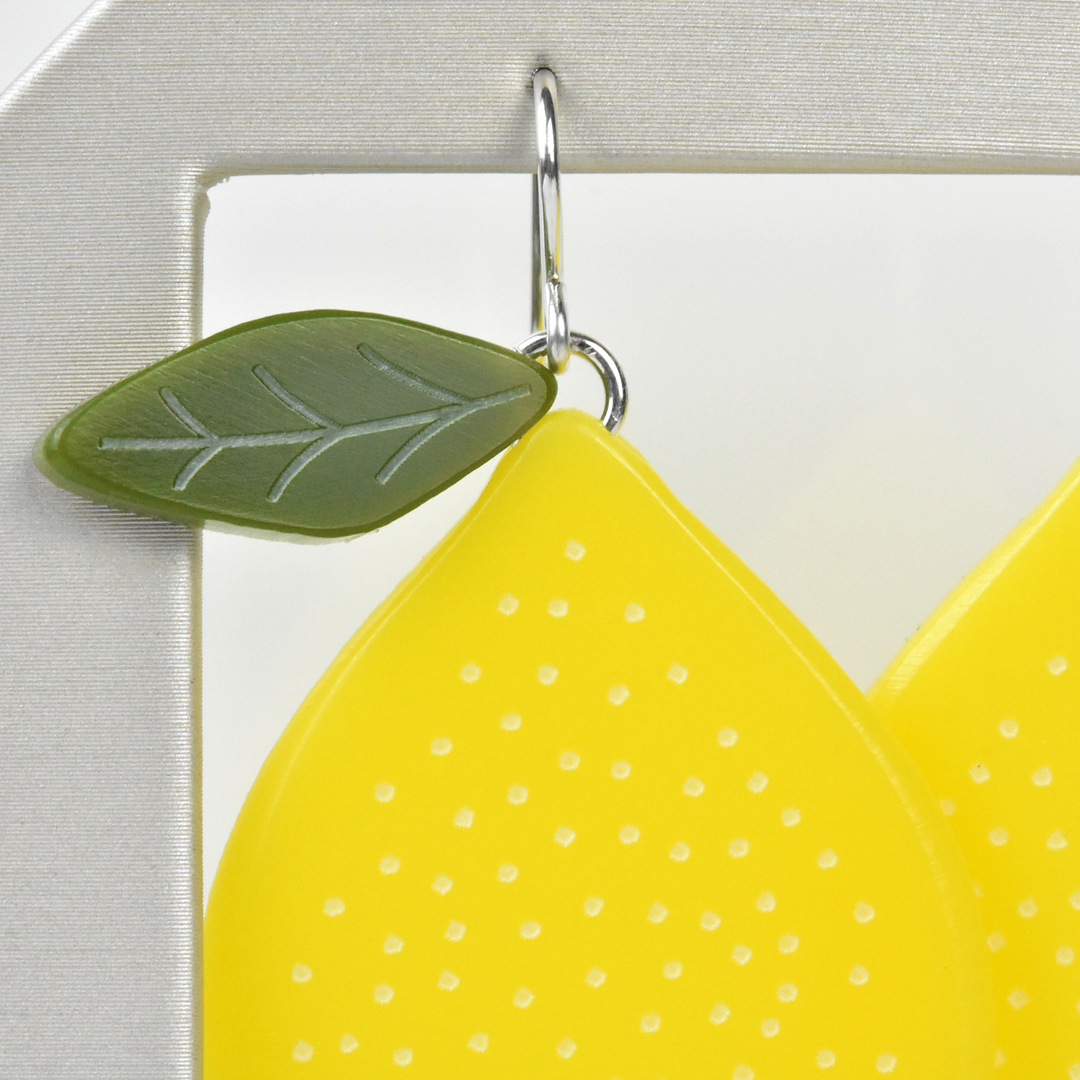 Large Lemon Earrings - Goldmakers Fine Jewelry