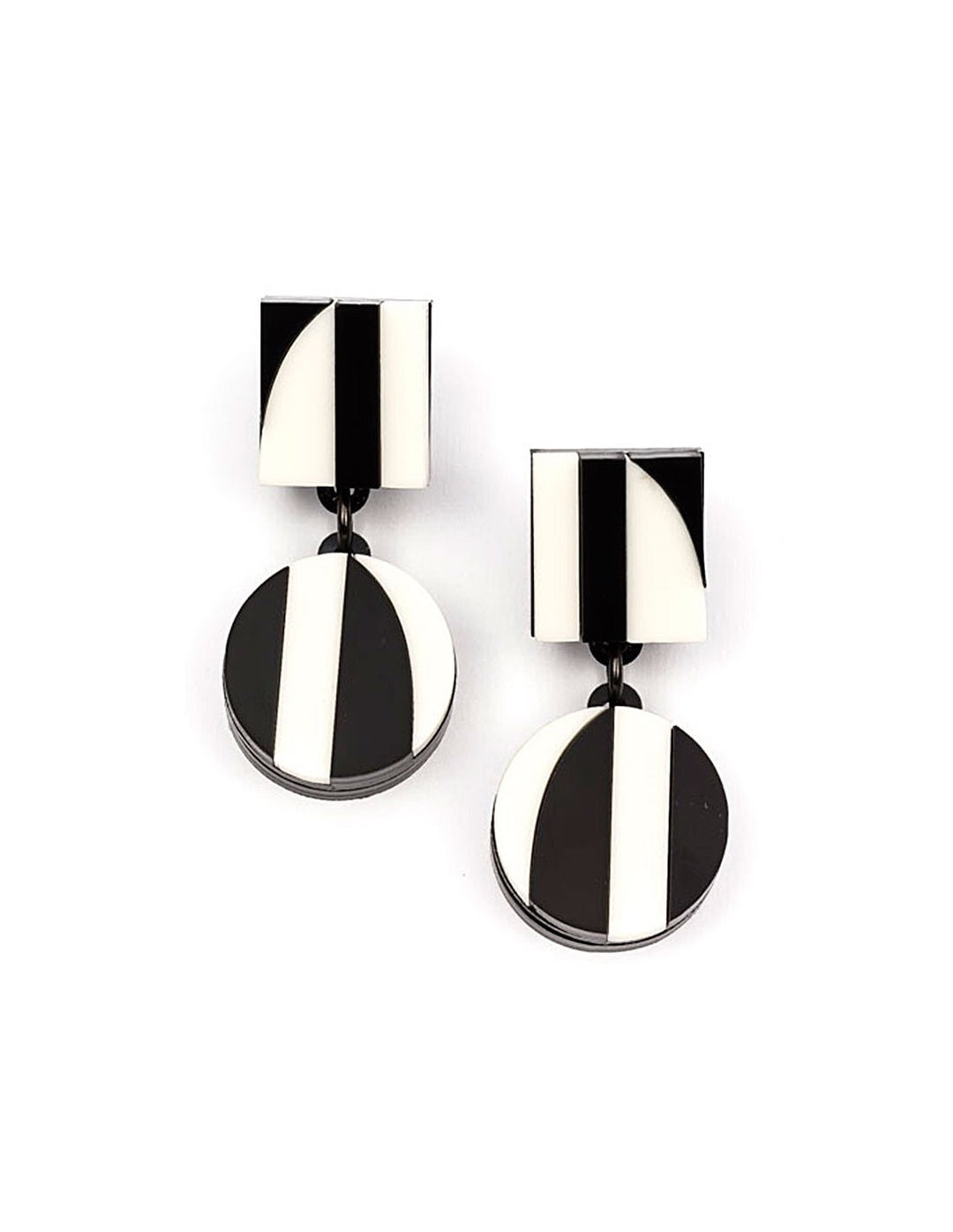 Aurora PM Two Lines Earrings - Goldmakers Fine Jewelry