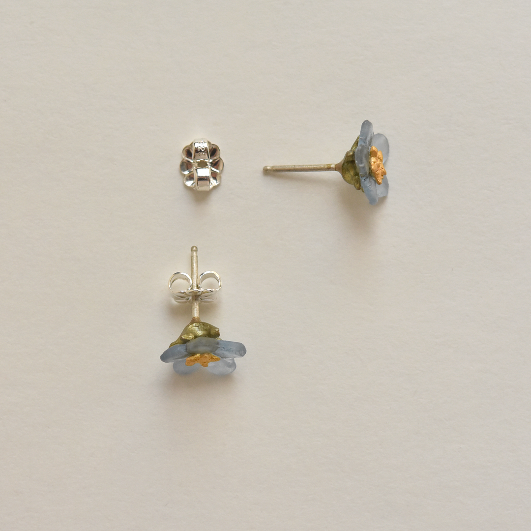 Forget Me Not Post Earrings - Goldmakers Fine Jewelry