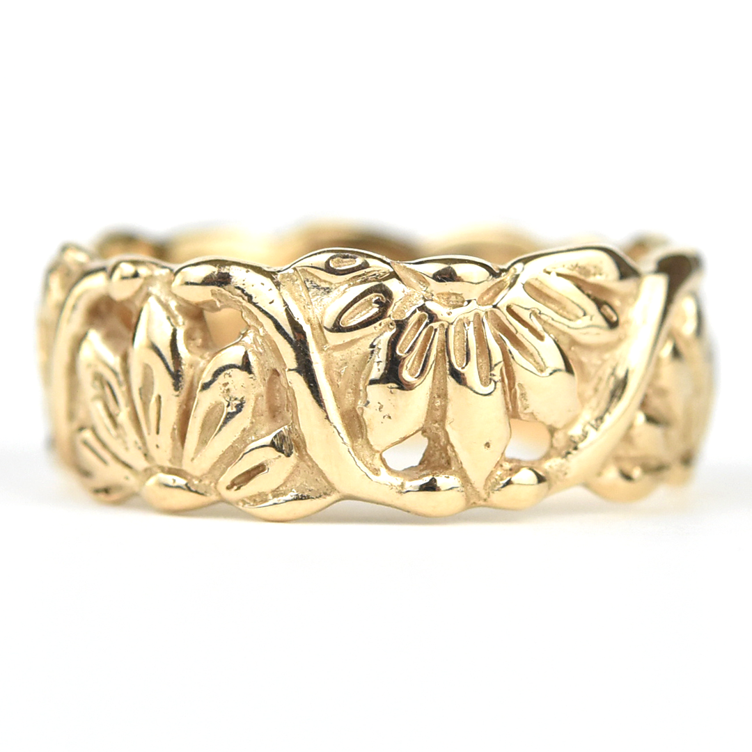 Papyrus Ring in 10K Yellow Gold - Goldmakers Fine Jewelry