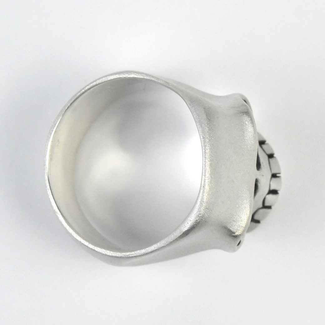 Matte Finish Skull Ring - Goldmakers Fine Jewelry
