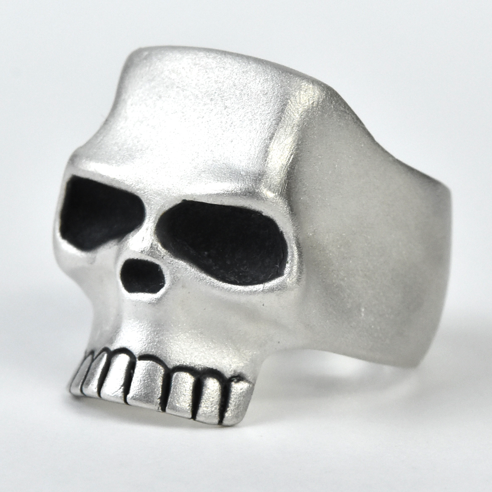 Matte Finish Skull Ring - Goldmakers Fine Jewelry