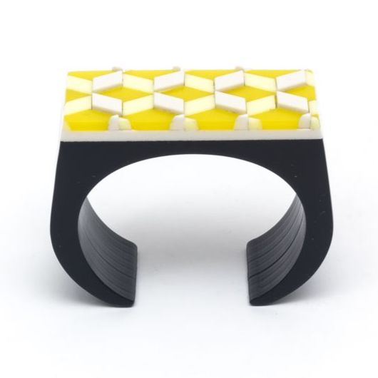 Ideal La Flor Cuff in Yellow - Goldmakers Fine Jewelry