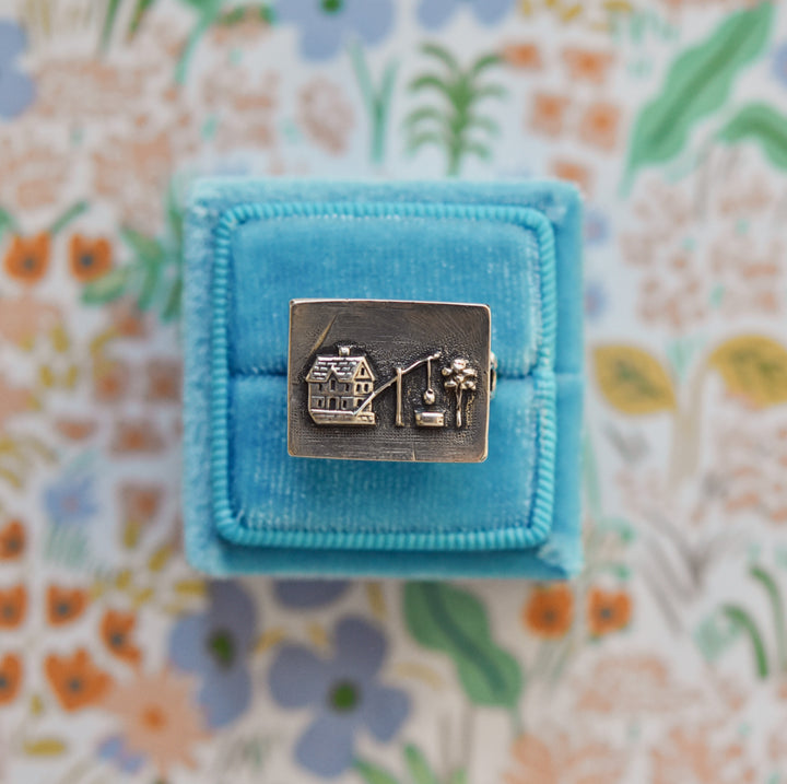 Lonely Little House Ring in Sterling Silver - Goldmakers Fine Jewelry