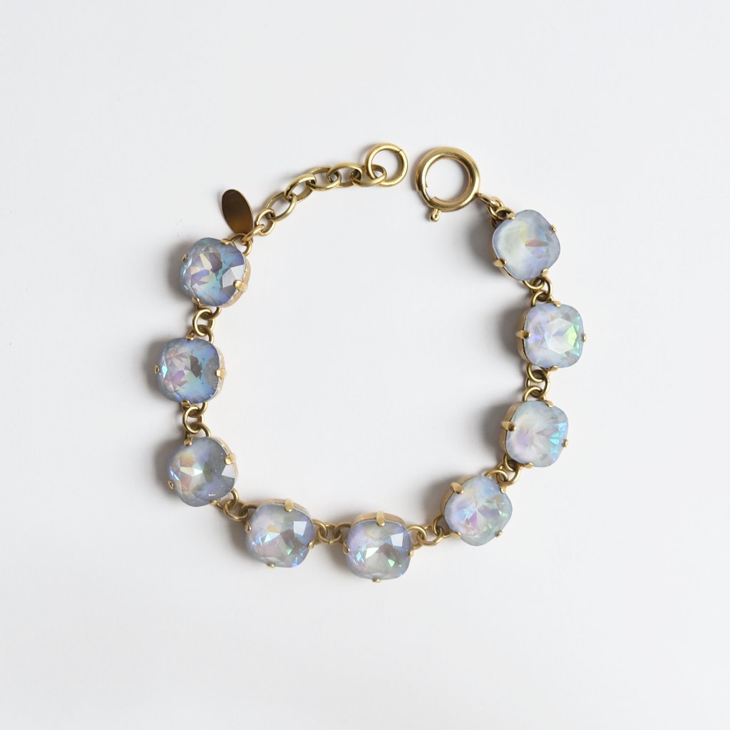 Oversize Crystal Bracelet in Gold - Goldmakers Fine Jewelry