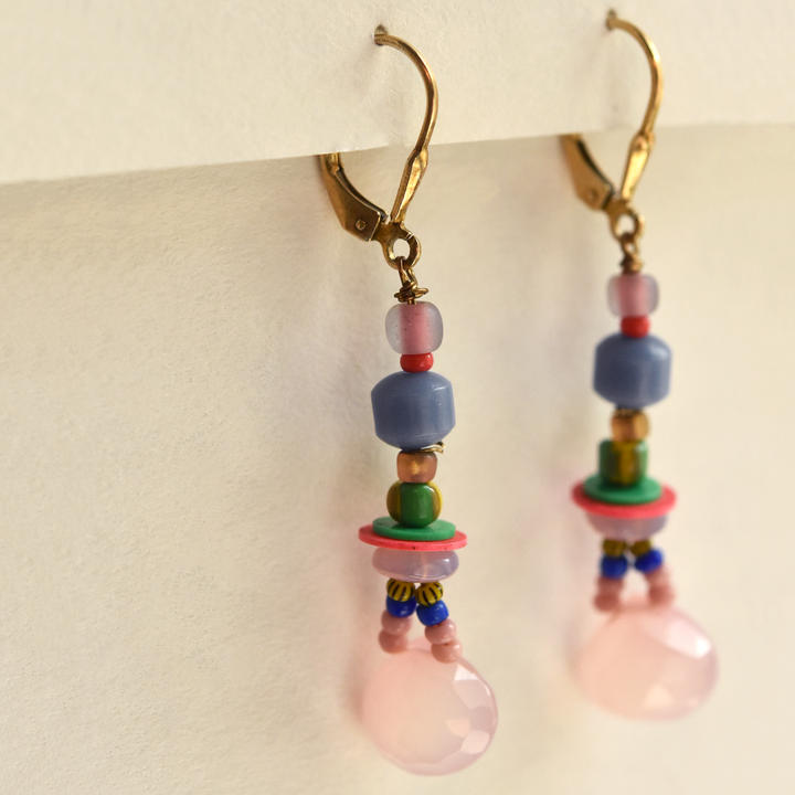 Pastel Beaded Earrings - Goldmakers Fine Jewelry