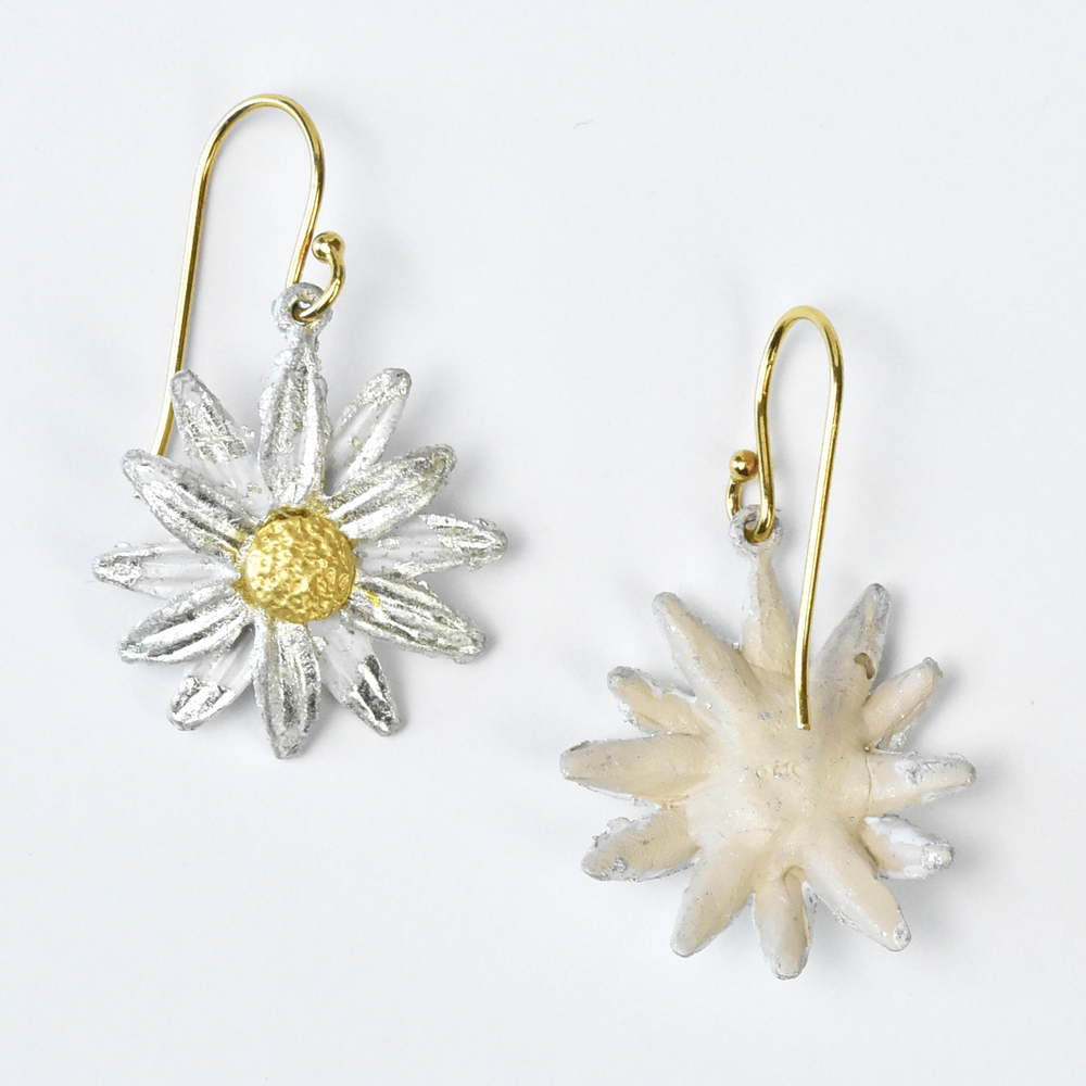 Daisy Dangle Earrings - Goldmakers Fine Jewelry