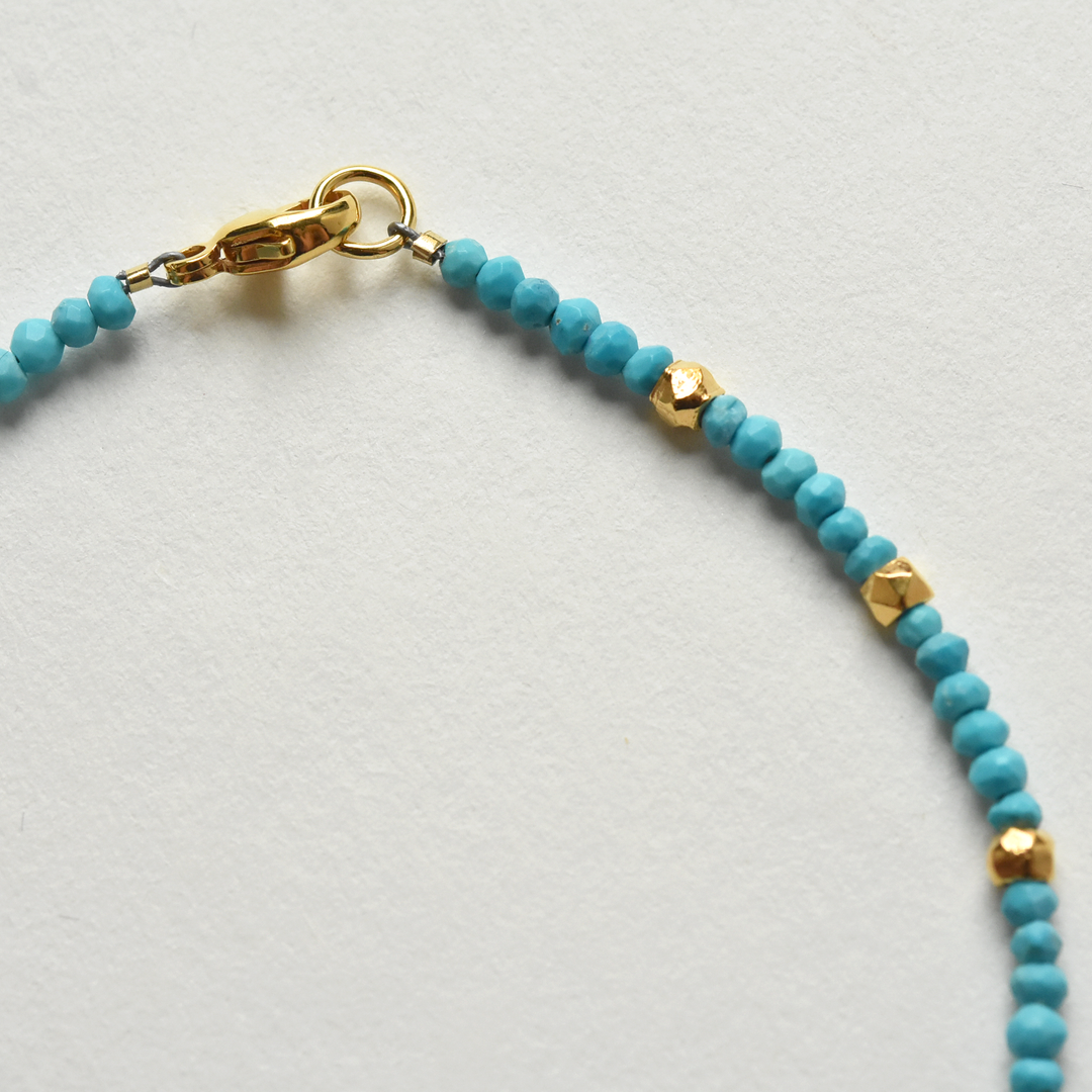 Turquoise and Vermeil Bracelet - Goldmakers Fine Jewelry