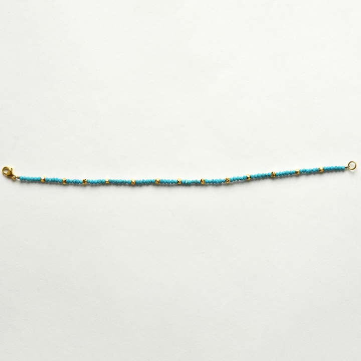 Turquoise and Vermeil Bracelet - Goldmakers Fine Jewelry