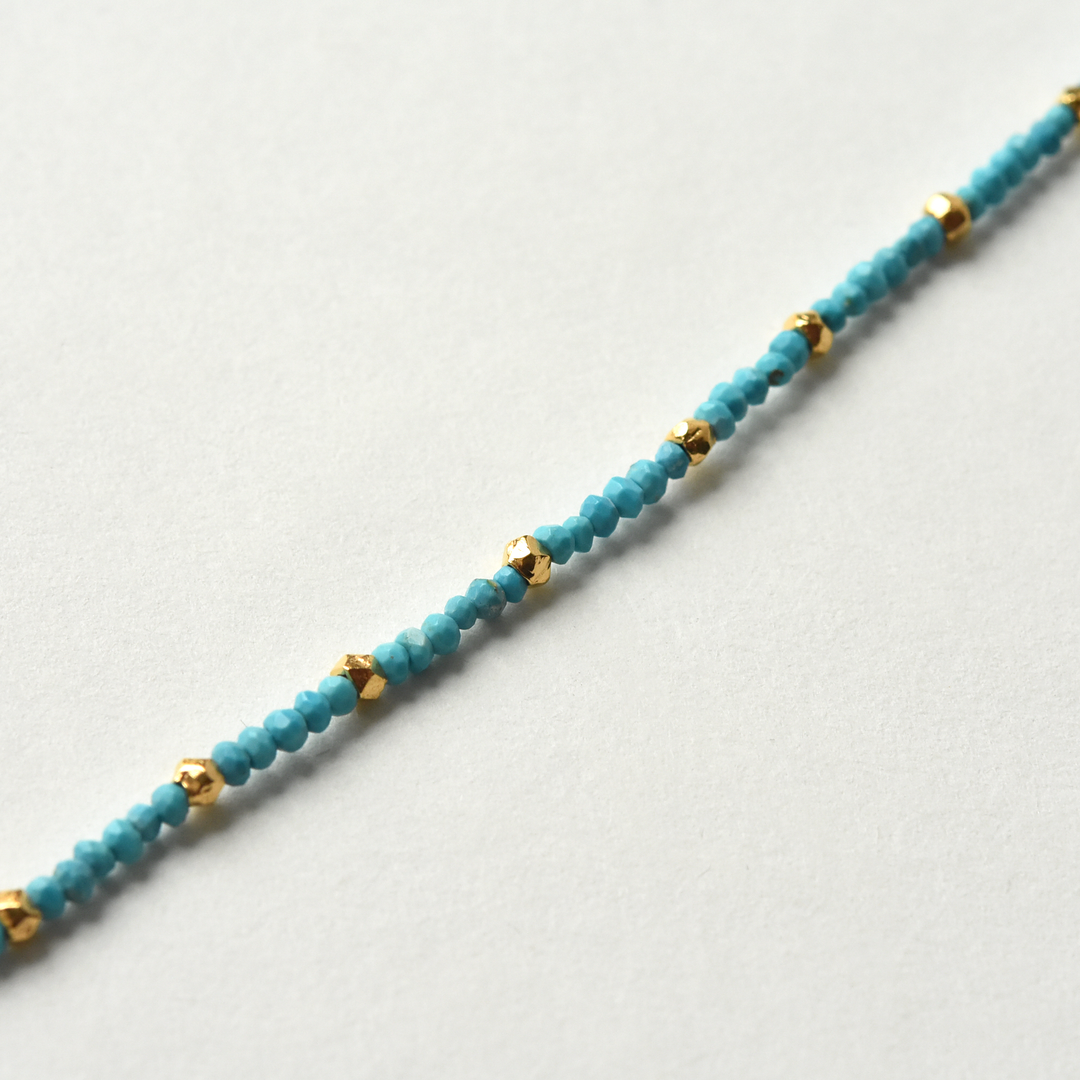 Turquoise and Vermeil Bracelet - Goldmakers Fine Jewelry