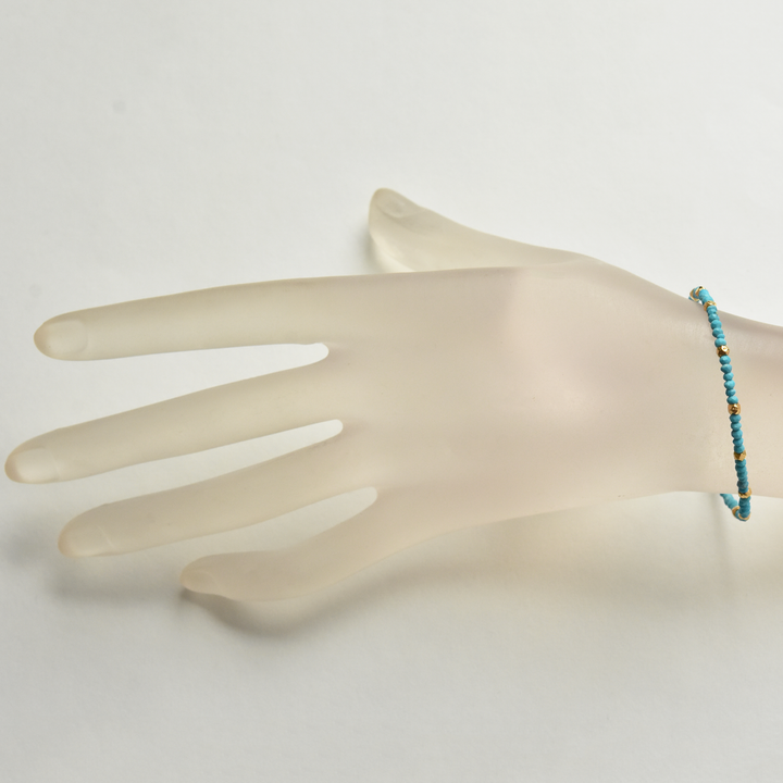 Turquoise and Vermeil Bracelet - Goldmakers Fine Jewelry