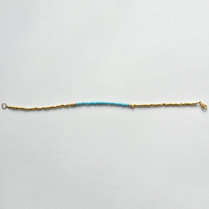 Turquoise Bracelet with Vermeil Beads - Goldmakers Fine Jewelry